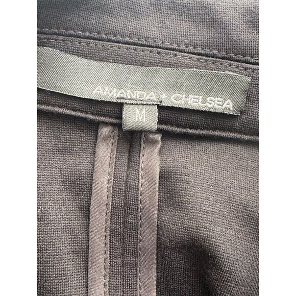 Amanda + Chelsea Blazer Womens Medium Black Stretch Suit Jacket Work Career NWT - Picture 7 of 10